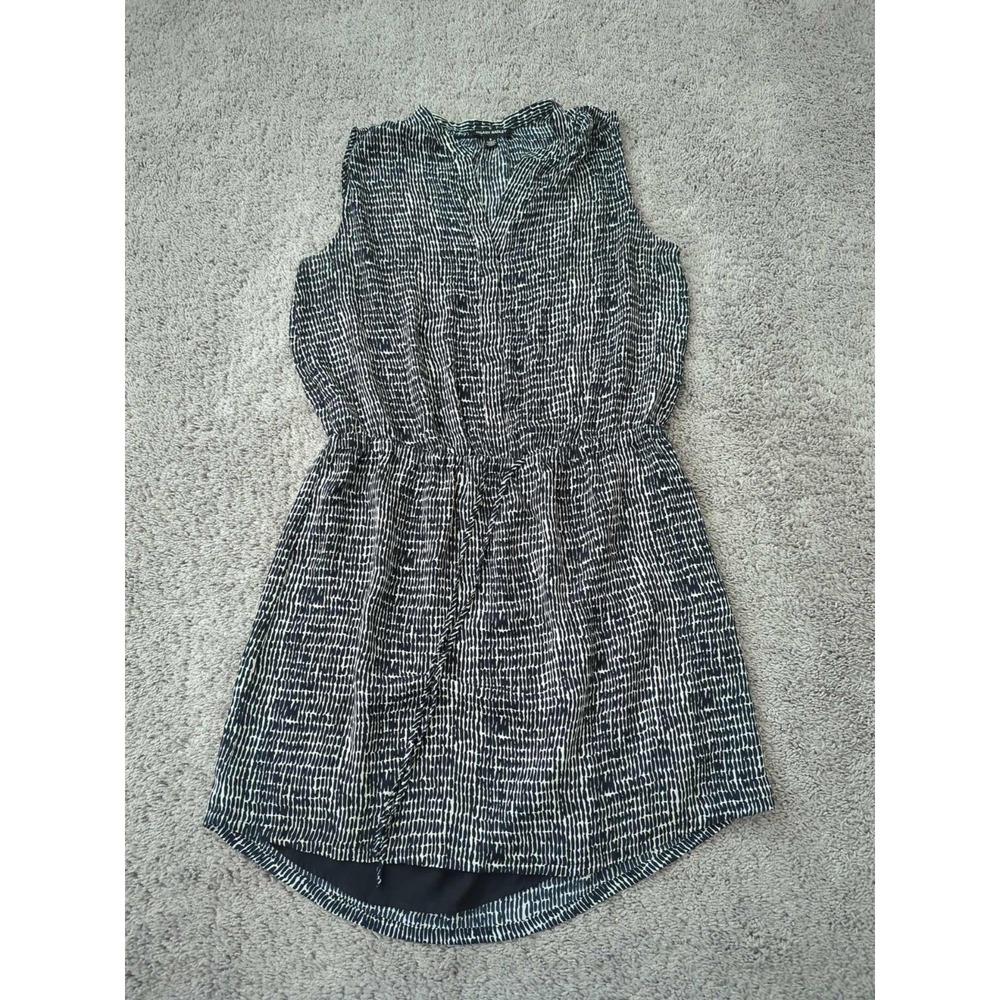 Hilary Radley Dress Womens 8 Drawstring Elastic Waist Sheer Lined‎ Mini